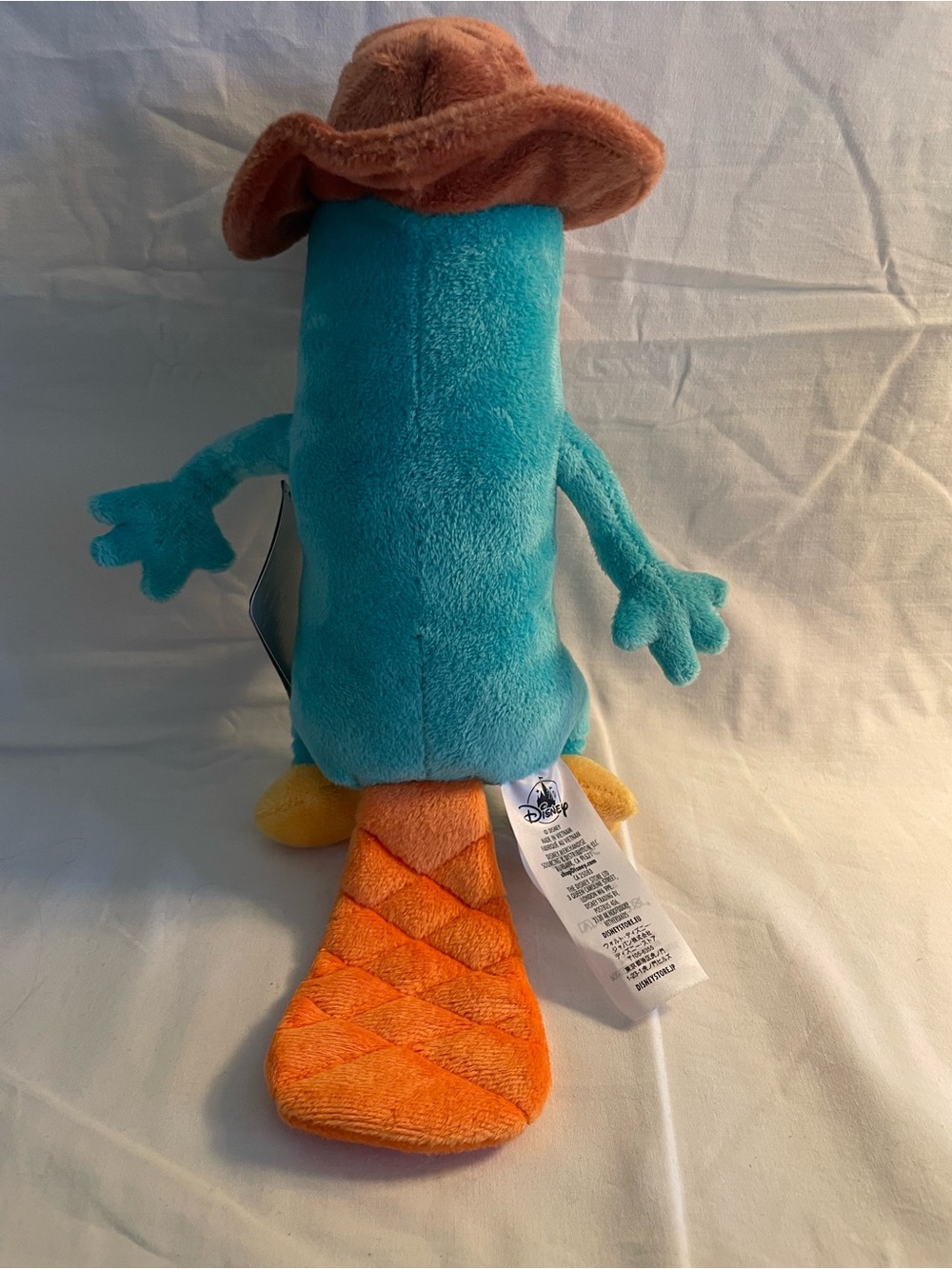 NWT Vintage Disney Plush Perry Platypus in Teal with Yellow and Orange Accents - Picture 8 of 12